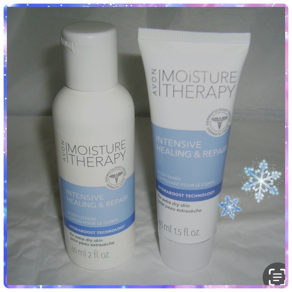 Avon Unisex moisture therapy intensive healing,  repair two piece bundle (MTB/4)